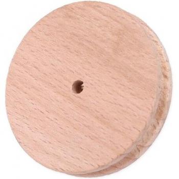 Varilla pulidora de cuero de madera sólida redonda
