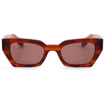 Messy Weekend LUNA Havana Transparente Marron Óculos de Sol Masculino Tortoiseshell