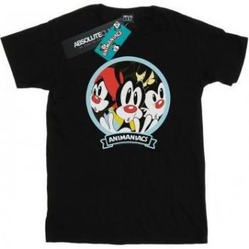 T-shirt nera Animaniacs Fisheye Group per ragazze