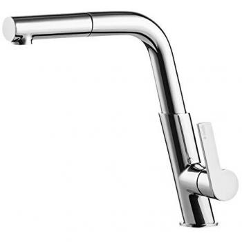 Lomadox Spültischarmatur SILIA-30 Einloch Spülenarmatur Wasserhahn Küchenarmatur Chrom