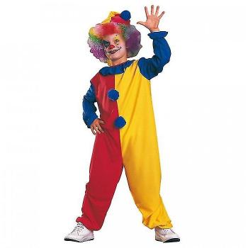 Traje de Payaso Infantil Bristol Novedad Rojo y Azul