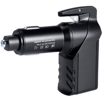3‑en‑1 Outil Urgence Auto – USB, Coupe-Fenêtre & Brakes