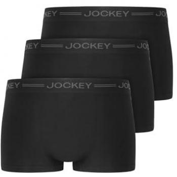 Obcisłe bokserki Jockey 'EVERYDAY SEAMLESS' w zestawie 3 szt. z pasem z logo, rozmiar S/M, czarne