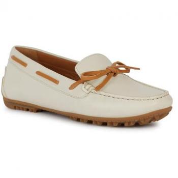 Mocasines Geox Mujer Beige Claro/tabaco