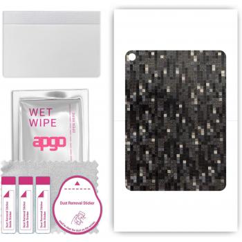 Folia protettiva apgo per Apple iPad Air 2 - vinile Carbon Black Pixel