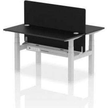 B2B Air 1400x600 Dual Seat Height‑Adjustable Desk
