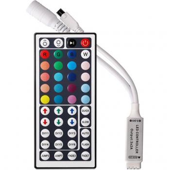 24-Key IR Remote LED Controller for RGB Strip Lights DC12V