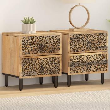 Vidaxl - Nightstands 2 pcs 40x33x46 cm Solid Wood Mango