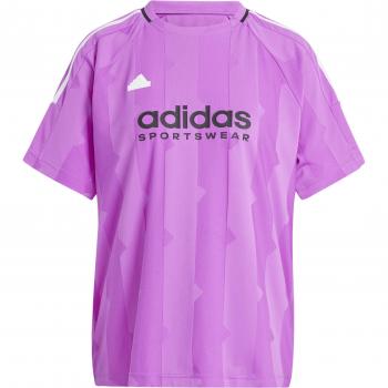 Camisa Tiro Cut Morado 3 Bandas: Estilo Boyfriend Adi