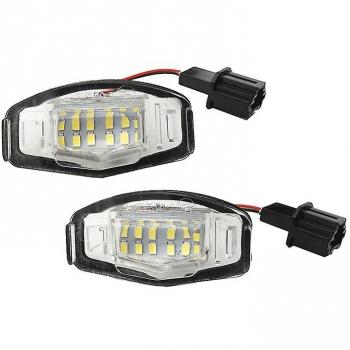 Par de Luces LED de Placa para Auto Honda Accord Color Negro