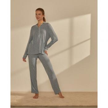 Pijama de Mujer Énfasis con Estampado de Estrellas