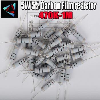 5pcs 5W 5% Carbon Film Resistor Kit 1R to 1M