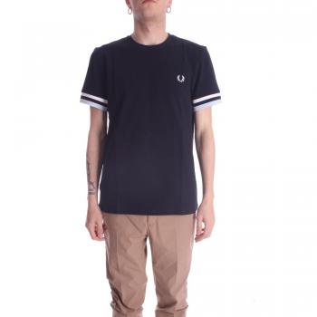 Polos Uomo Fred Perry Blu Tipped Pique