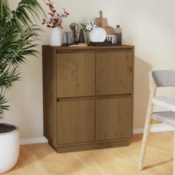 Cassettiera Mobile Credenza Cucina Soggiorno 60x34x75 Legno di Pino