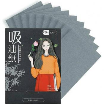 Bamboo Charcoal Oil Control Blotting Sheets 100-Pack