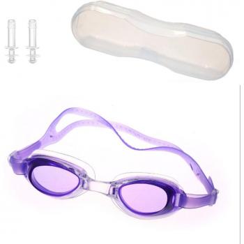 Lunettes de piscine professionnelles pour enfants avec bouchons d'oreilles