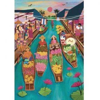 Puzzle Marché Flottant en Thaïlande Piece & Peace
