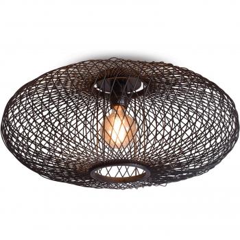 Cango Black Ellipse Ceiling Light (E27)