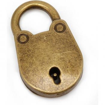Antique Style Mini Padlocks with Keys (Set of 3)