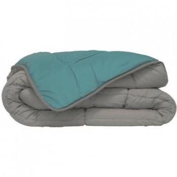 Piumino In Microfibra Calgary 400g/m² 140 x 200 cm Grigio Ghiaia Verde Lago