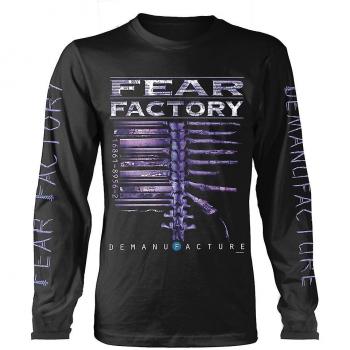 T-shirt unisexe à manches longues Fear Factory : démanufacture classique Noir XL