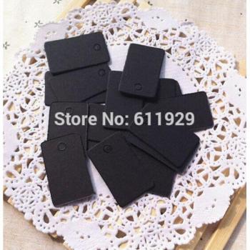 400 gsm Papieretiketten Schwarz