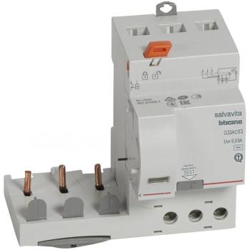 B‑TICINO – Blocco Differenziale 3P 63A AC 300mA G34AC63