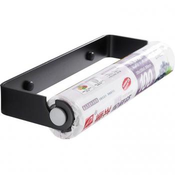 Wall-Mounted Plastic Wrap and Towel Rack