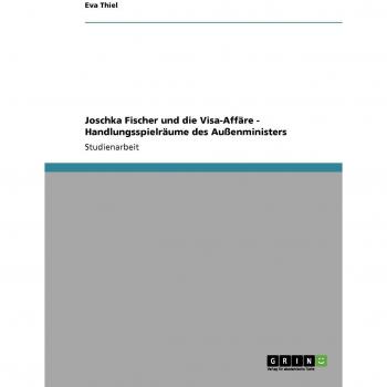 Joschka Fischer und die Visa-Affäre - Handlungsspielräume des Außenministers
