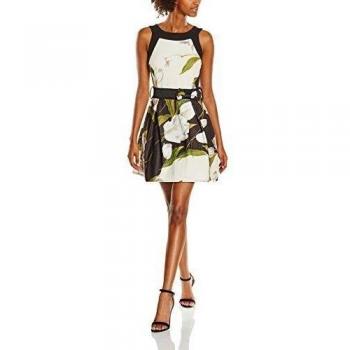 Abito Elegante Negro Floral XS