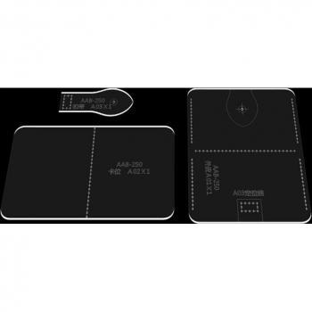 DIY Leather Card and Key Case Acrylic Sewing Pattern Template 12.5cm x 7.5cm