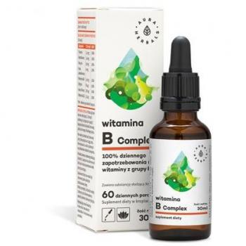 Aura Herbals Witamina B Complex Suplement diety w kroplach 30 ml