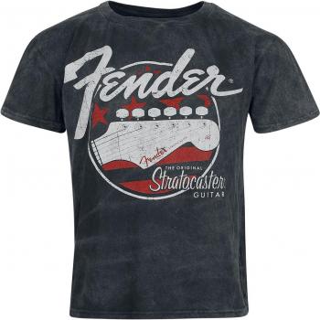 Stratocaster T-Shirt für Männer – Fender Lizenzierte Schwarze Variante, S bis 4XL