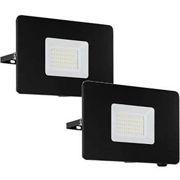 Black 50W LED Wall Flood Light Set (IP65) – Dual Pack, Adjustable