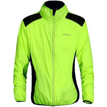 Chaqueta de ciclismo para hombre y mujer, manga larga, resistente al viento