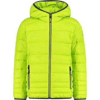 Hoodie Verde Acido Padded Feel-Warm per Bambino