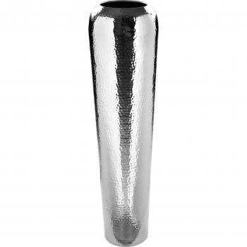 Fink Dekovase „TUTZI, mit gehämmerter Struktur“ (1 St.), Vase aus Metall, vernickelt, Bodenvase