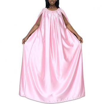 Vestido largo de verano sin mangas para mujer, bohemio, encaje, cuello redondo, holgado, talla 5XL