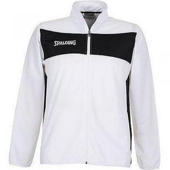 Spalding Evolution II Classic Veste Homme, Blanc/Noir, Taille Fabricant S