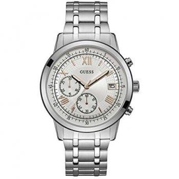 Montre chronographe dateur acier homme Guess W1001G1