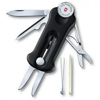 Swiss Made Victorinox Golf Utility – Black 10‑Function Multi‑Tool