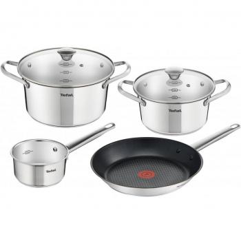 Kit Cozinha Tefal Simpleo 4 Peças com Tampa de Vidro