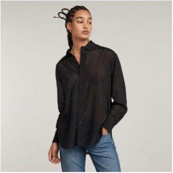 Camicia G-Star a maniche lunghe D2506 Dark Black Stripe