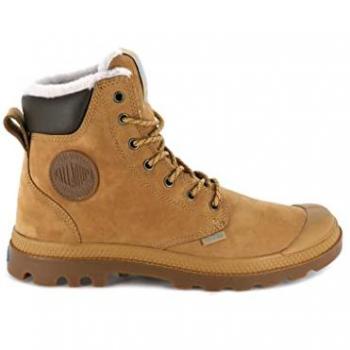 Botas de Cuero Marrón con Cordones Pampa Palladium – Modelo Cognac