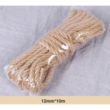 6mm Hemp Rope 10M - Natural Hessian Jute for DIY Decoration
