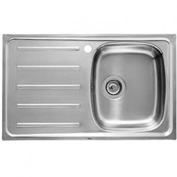 Fregadero de acero inoxidable con escurridor a la izquierda - Roca A870H40801