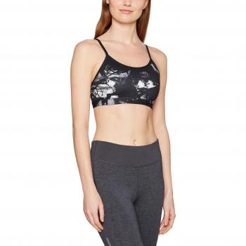 Reebok Hero Rebel Aop Sujetador Deportivo, Mujer, Negro