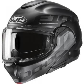 HJC F100 Casco de Moto Hetal Gris-Negro XL