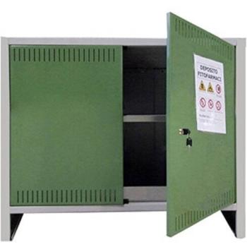 ARMADIO IN METALLO PER FITOFARMACI 2 ANTE CM. 100X40X80h