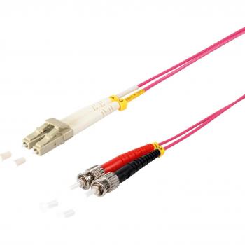Shiverpeaks S/CONN Max-Connectivity LWL-Duplex Patchkabel LC/ST 50/125µ OM4 violett 20 m – Netzwerkkabel